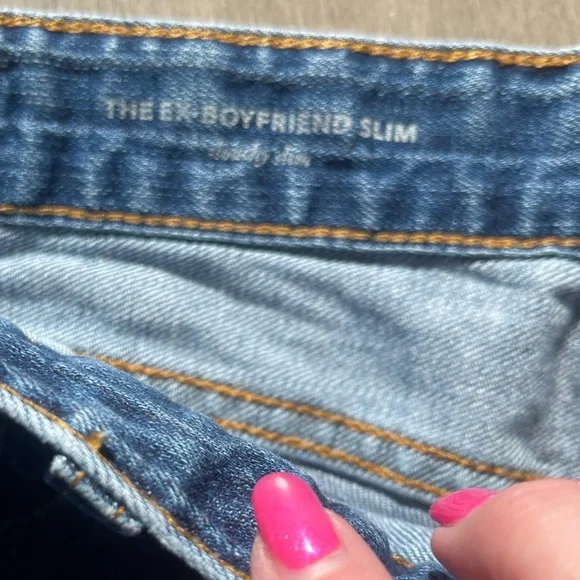 Ag Adriano Goldschmied Blue Boyfriend Jeans - Picture 2 of 4